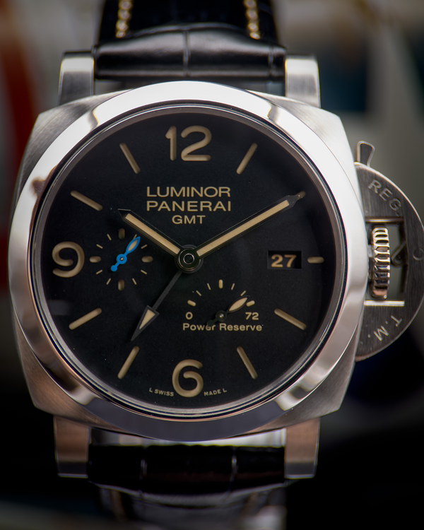 2018 Panerai Luminor 44MM Black Dial Leather Strap (PAM01321)