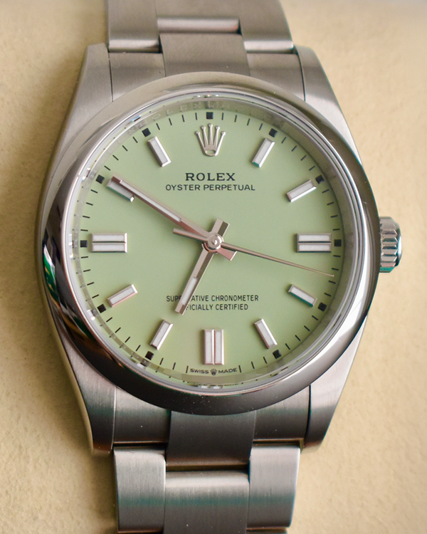 2026 Rolex Oyster Perpetual 36MM Pistachio Dial Oyster Bracelet (126000)