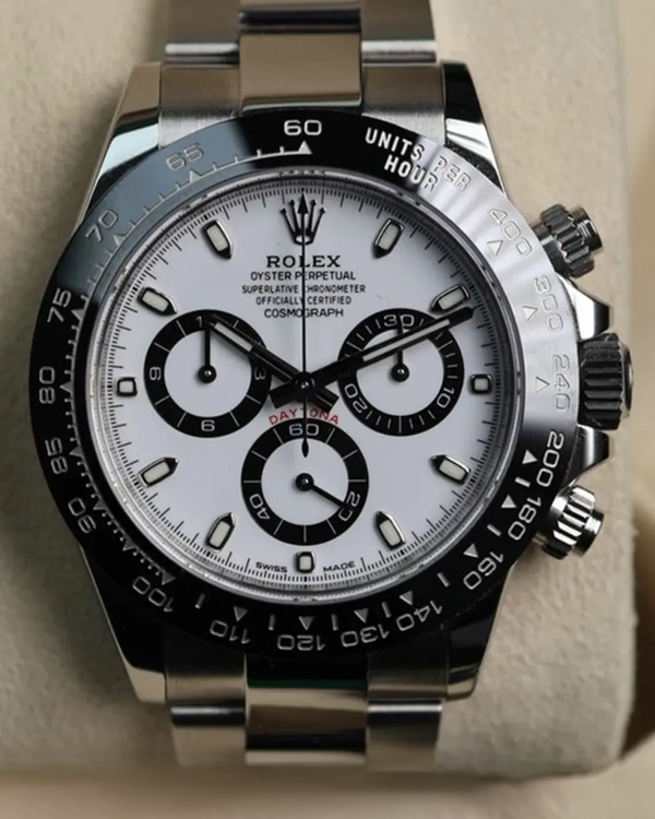 2021 Rolex Cosmograph Daytona "Panda" 40MM White Dial Oyster Bracelet (116500LN)