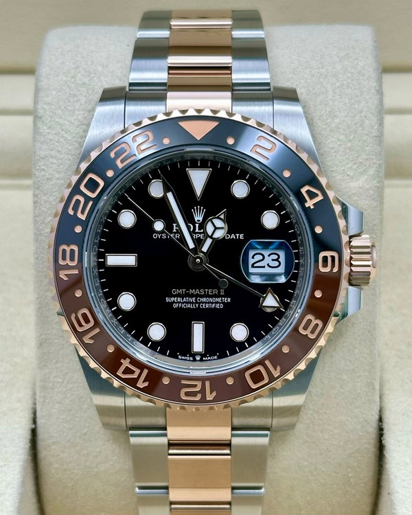 2024 Rolex GMT-Master II "Rootbeer" 40MM Black Dial Two-Tone Oyster Bracelet (126711CHNR)