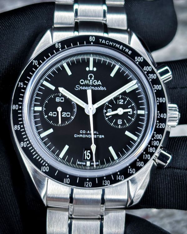 No Reserve - 2019 Omega Speedmaster "Two Counters" 44.25MM Black Dial Steel Bracelet (311.30.44.51.01.002)