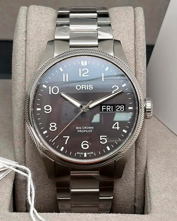2026 Oris Big Crown Propilot Day-Date 44MM Black Dial Steel Bracelet (01 752 7760 4063-07 8 22 08P)