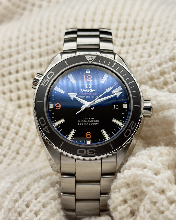 No Reserve - 2014 Omega Seamaster Planet Ocean 600M 45.5MM Black Dial Steel Bracelet (232.30.46.21.01.003)