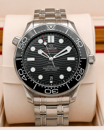 2021 Omega Seamaster Diver 300M 42MM Black Dial Steel Bracelet (210.30.42.20.01.001)