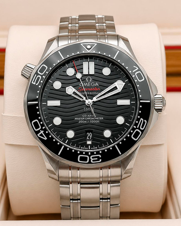 2021 Omega Seamaster Diver 300M 42MM Black Dial Steel Bracelet (210.30.42.20.01.001)
