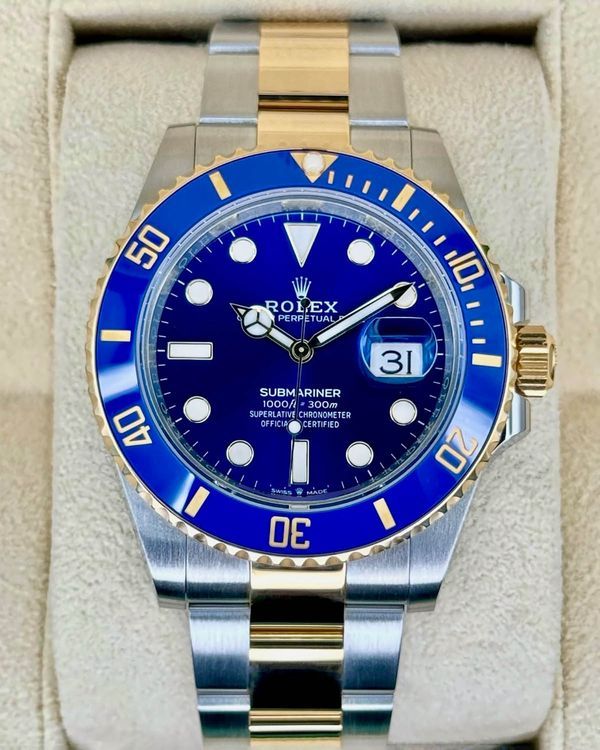 No Reserve - 2026 Rolex Submariner Date "Bluesy" 41MM Blue Dial Two-Tone Oyster Bracelet (126613LB)