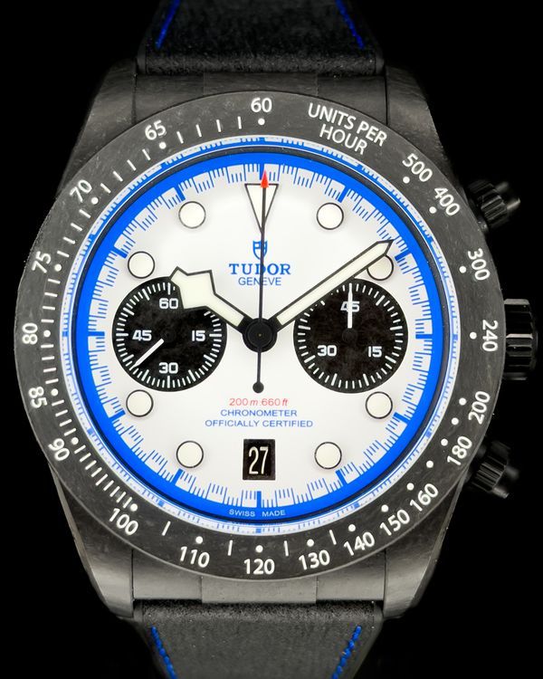 2025 Tudor Black Bay Chrono "Carbon 25" L.E. 42MM White Dial Rubber Strap (79377KN)