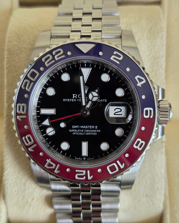 2021 Rolex GMT-Master II "Pepsi" 40MM Black Dial Jubilee Bracelet (126710BLRO)