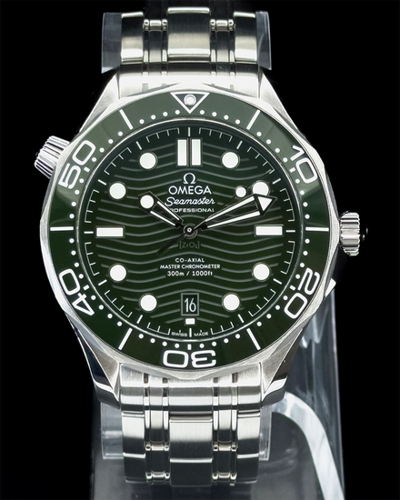 2023 Omega Seamaster Diver 300M "Seaweed" 42MM Green Dial Steel Bracelet (210.30.42.20.10.001)