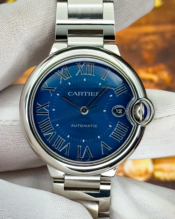2023 Cartier Ballon Bleu 40MM Blue Dial Steel Bracelet (WSBB0061)