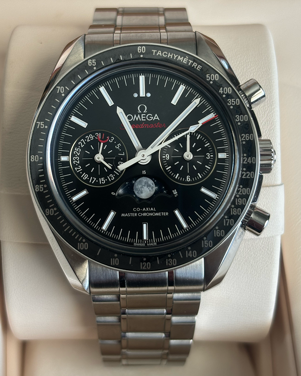 2024 Omega Speedmaster Moonphase 44.25MM Black Dial Steel Bracelet (304.30.44.52.01.001)