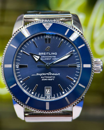 2021 Breitling Superocean Heritage II 42MM Blue Dial Steel Bracelet (AB2010161C1A1)