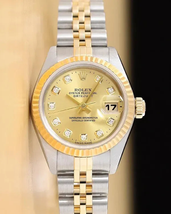 Rolex Lady-Datejust 26MM Champagne Dial Two-Tone Jubilee Bracelet (79173)