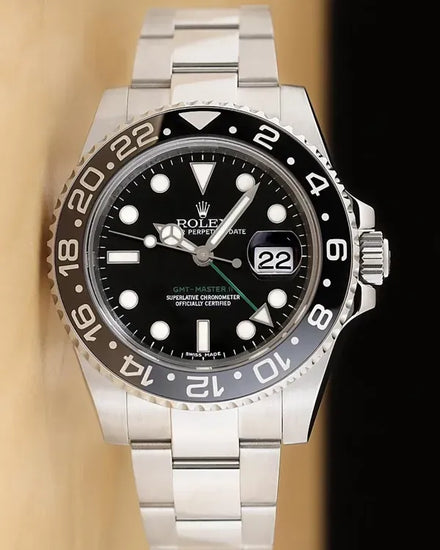 Rolex GMT-Master II 40MM Black Dial Oyster Bracelet (116710LN)
