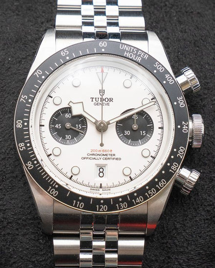 Tudor Black Bay Chrono "Panda" 41MM White Dial Steel Bracelet (79360N)