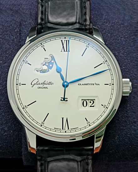 2024 Glashütte Original Senator Excellence 40MM Silver Dial Leather Strap (1-36-04-01-02-30)