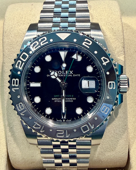 2025 Rolex GMT-Master II “Bruce Wayne” 40MM Black Dial Jubilee Bracelet (126710GRNR)