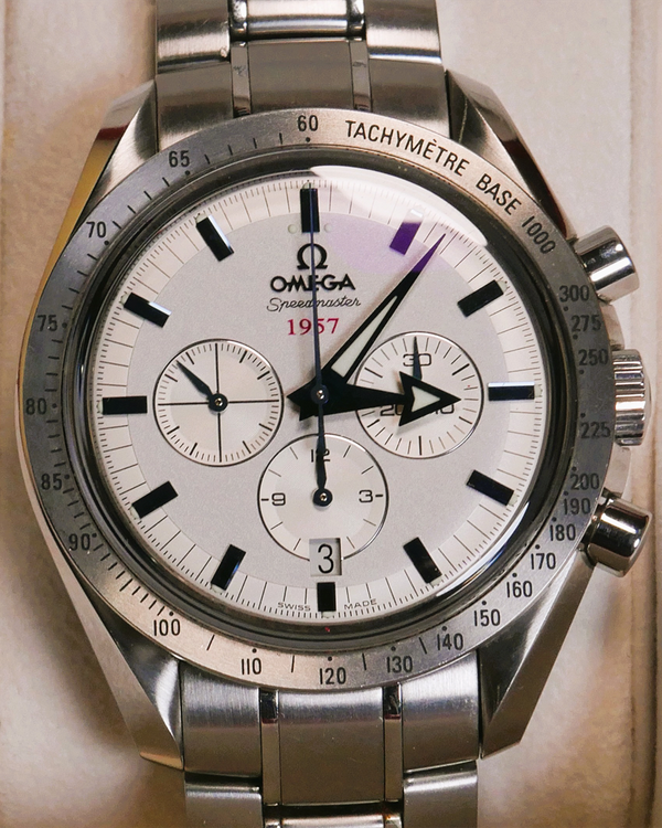 No Reserve - 2007 Omega Speedmaster Broad Arrow Silver Dial Steel Bracelet (321.10.42.50.02.001)
