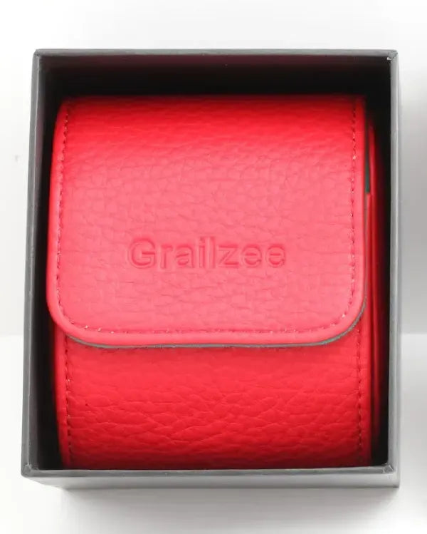 No Reserve - Limited Edition 1/2 Grailzee Red Leather Watch Roll