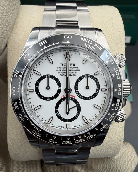 2026 Rolex Cosmograph Daytona "Panda" 40MM White Dial Oyster Bracelet (126500LN)