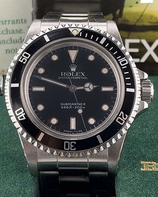 1987 Rolex Submariner No-Date 40MM Black Dial Oyster Bracelet (5513)