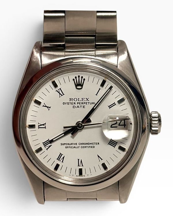 Rolex Oyster Perpetual 34MM White Dial Oyster Bracelet (1500)