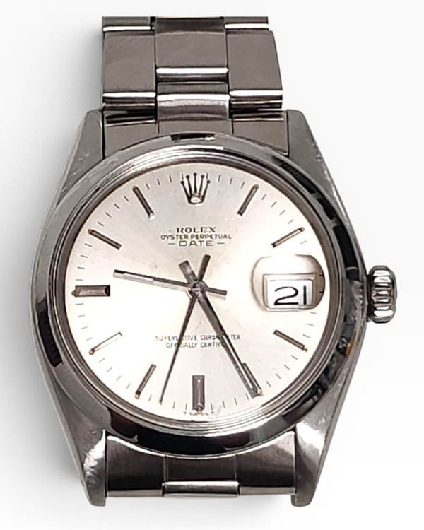 Rolex Oyster Perpetual Date 34MM Silver Dial Oyster Bracelet (1500)