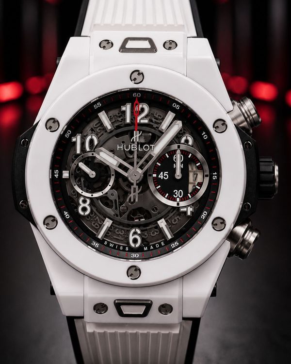 2016 Hublot Big Bang Unico 45MM Skeleton Dial Rubber Strap (411.HX.1170.RX)