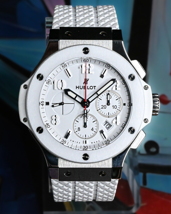 Hublot Big Bang Chronograph 44MM White Dial Rubber Strap (301.SE.230.RW)