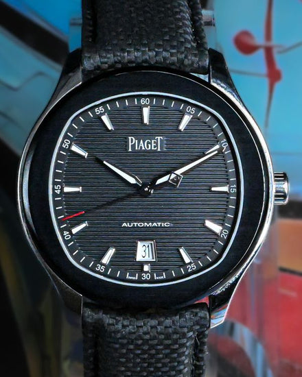 2017 Piaget Polo S 42MM Black Dial Leather Strap (G0A42001)