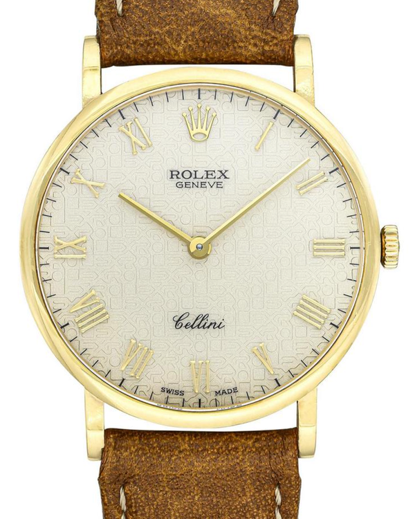 1995 Rolex Cellini 32MM White "Jubilee" Dial Aftermarket Leather Strap (5112)