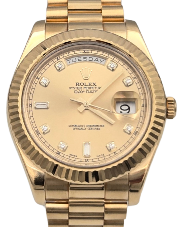 2015 Rolex Day-Date 41MM Champagne Dial Yellow Gold Pesident Bracelet (218238)