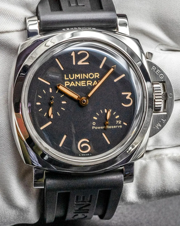 2013 Panerai Luminor 1950 3 Days 47MM Black Dial Leather Strap (PAM00423)