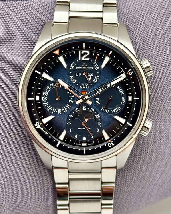 2026 Jaeger-LeCoultre Polaris Perpetual Calendar 42MM Blue Dial Rubber Strap (Q9088180)