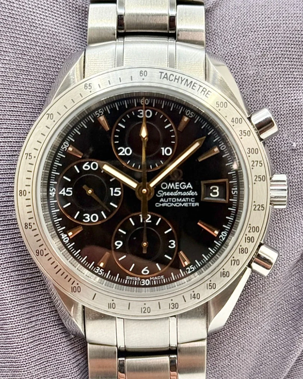 Omega Speedmaster Date 40MM Black Dial Steel Bracelet (3211.50.00)