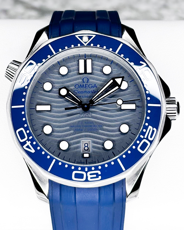 No Reserve - 2024 Omega Seamaster Diver 300M 42MM Grey Dial Rubber Strap (210.32.42.20.06.001)