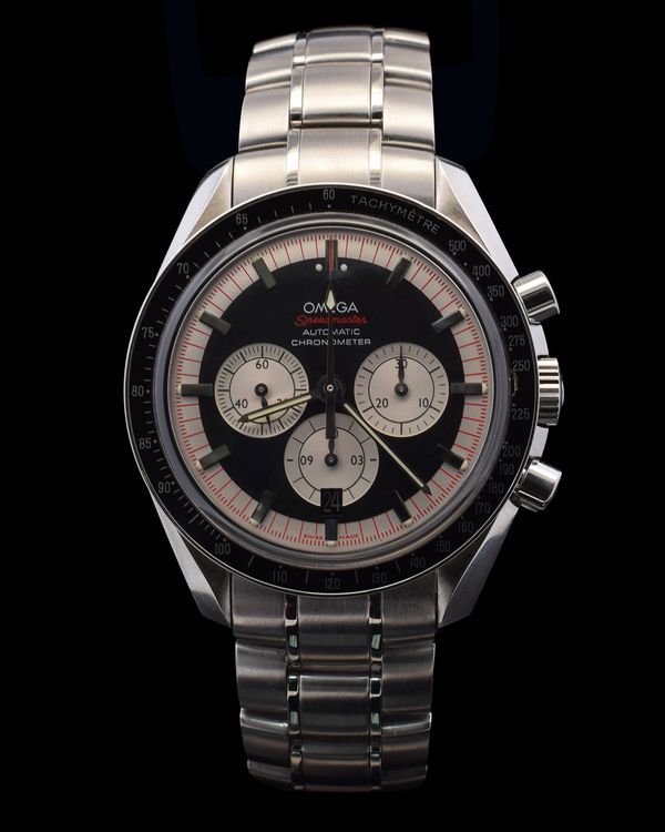 2005 Omega Speedmaster "Michael Schumacher" 42MM Black Dial Steel Bracelet (3507.51.00)