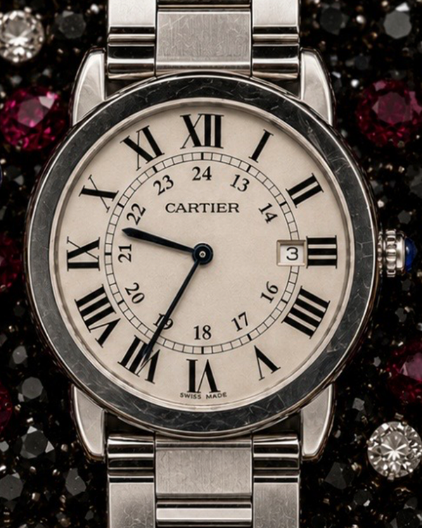 No Reserve - Cartier Ronde De Cartier 36MM Quartz Silver Dial Steel Bracelet (W6701005)