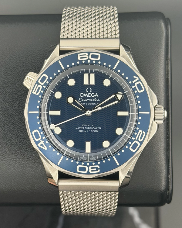 2024 Omega Seamaster Diver 300M "James Bond 60th Anniversary" 42MM Blue Dial Steel Bracelet (210.30.42.20.03.002)