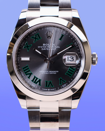 2026 Rolex Datejust "Wimbledon" 41MM Slate Dial Oyster Bracelet (126300)