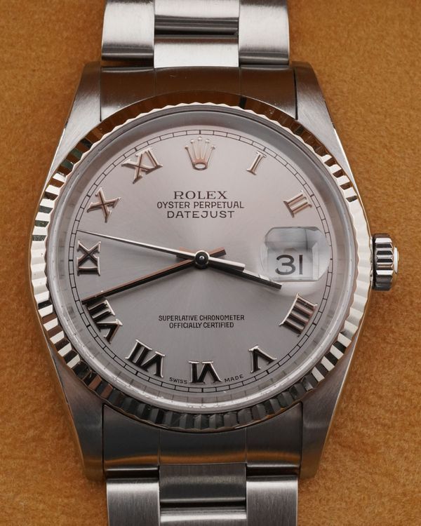 2005 Rolex Datejust 36MM Silver Dial Oyster Bracelet (16234)