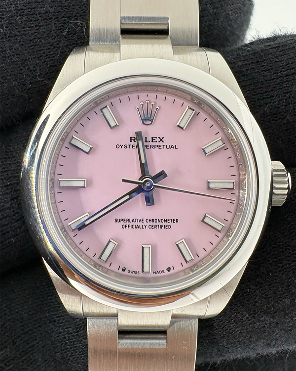 2026 Rolex Oyster Perpetual 28MM Candy Pink Dial Oyster Bracelet (276200)