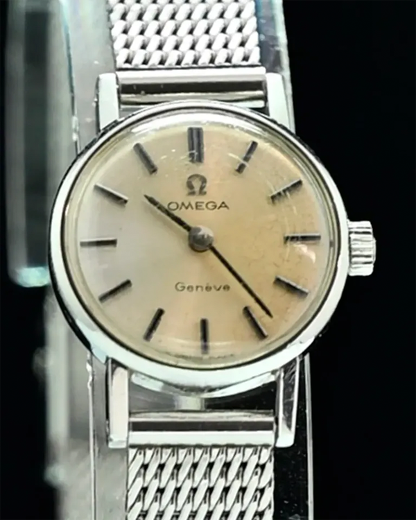 Omega Geneve Vintage 20MM Champagne Dial Steel Bracelet (511.213)
