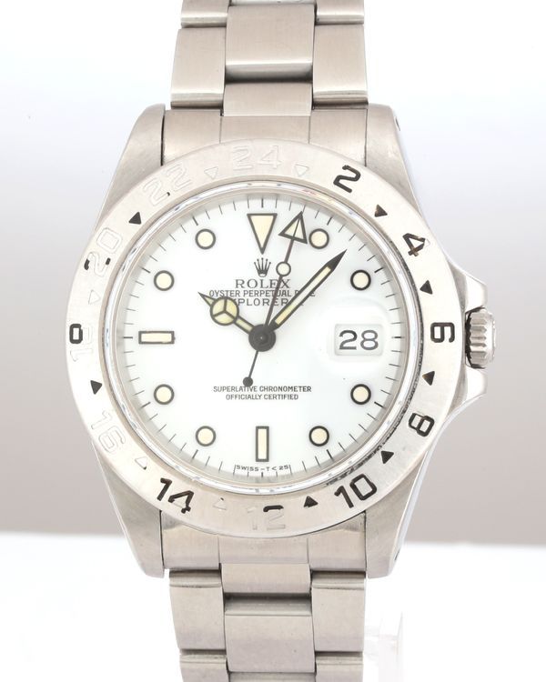 No Reserve - 1991 Rolex Explorer II "Polar" 40MM White Dial Oyster Bracelet (16570)