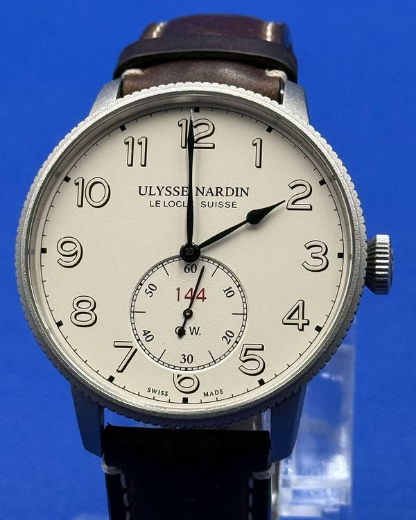 2021 Ulysse Nardin Marine Torpilleur L. E. 44MM White Dial Leather Strap (1183-320/60)