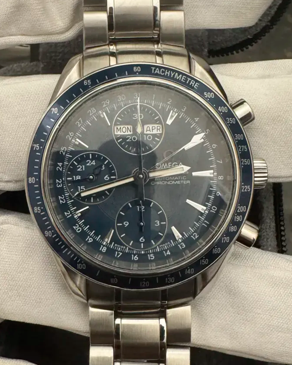 Omega Speedmaster Day-Date 40MM Blue Dial Steel Bracelet (3222.80.00)