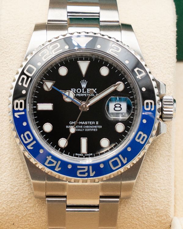 2025 Rolex GMT-Master II "Batman" 40MM Black Dial Oyster Bracelet (116710BLNR)