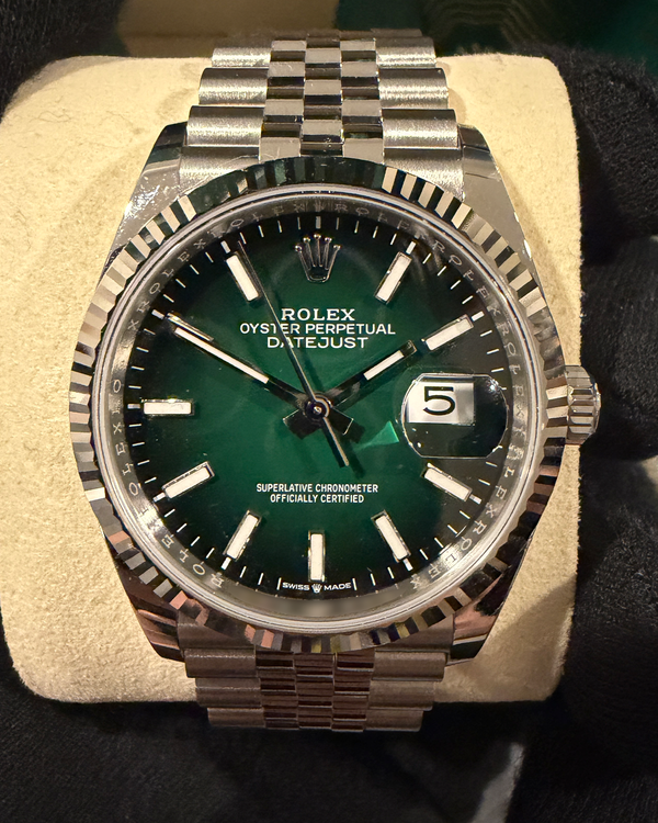 2026 Rolex Datejust 36MM Green Dial Jubilee Bracelet (126234)