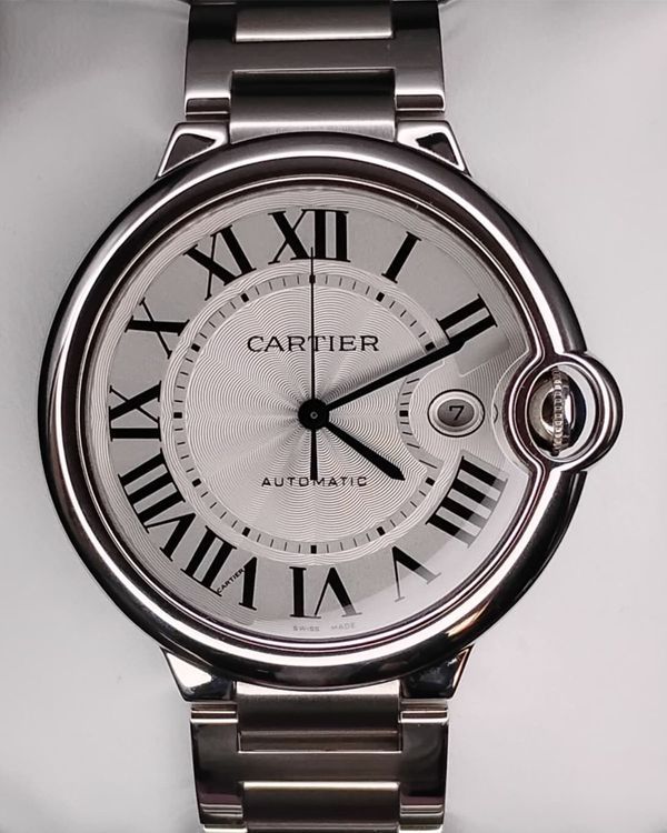 2018 Cartier Ballon Bleu XL 42MM Silver Dial Steel Bracelet (W69012Z4)