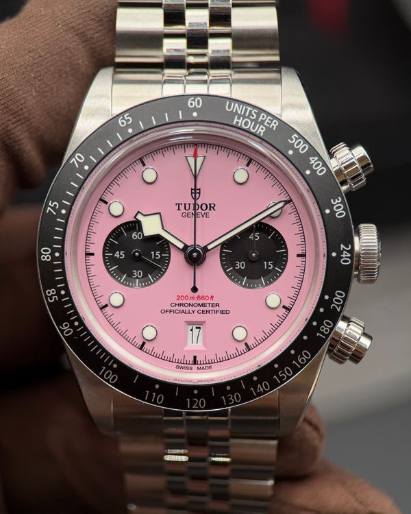 2025 Tudor Black Bay Chrono "Flamingo" 41MM Pink Dial Steel Bracelet (79360)